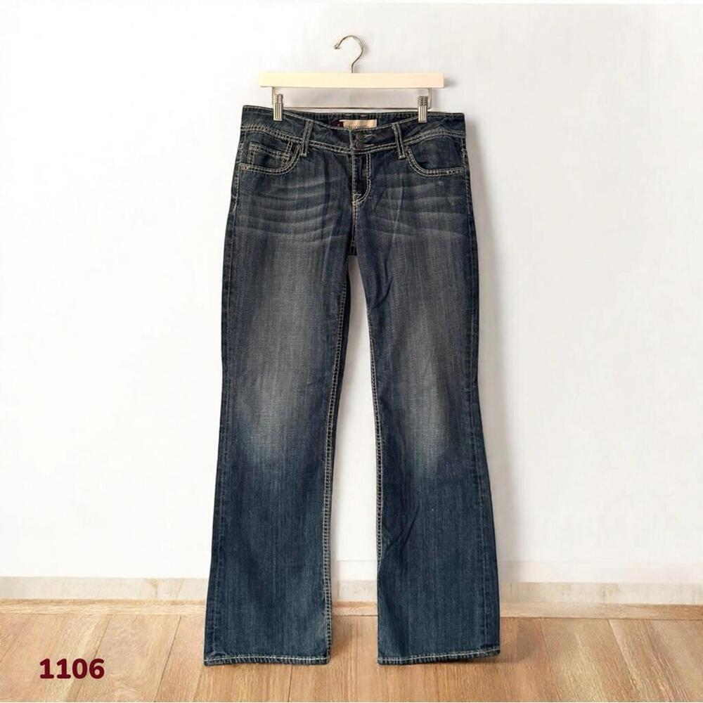 1106 Vigoss Signature Bootcut Jeans Size 11 (34x33) Western Embellished Pockets